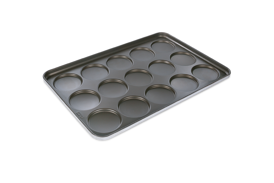 3.5''15 连弧形方条汉堡烤盘（特氟龙）